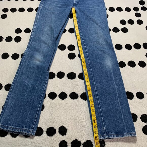 Vintage Wrangler 936PWD Cowboy Cut Faded Denim Straight Leg Bootcut Jeans - Picture 12 of 12